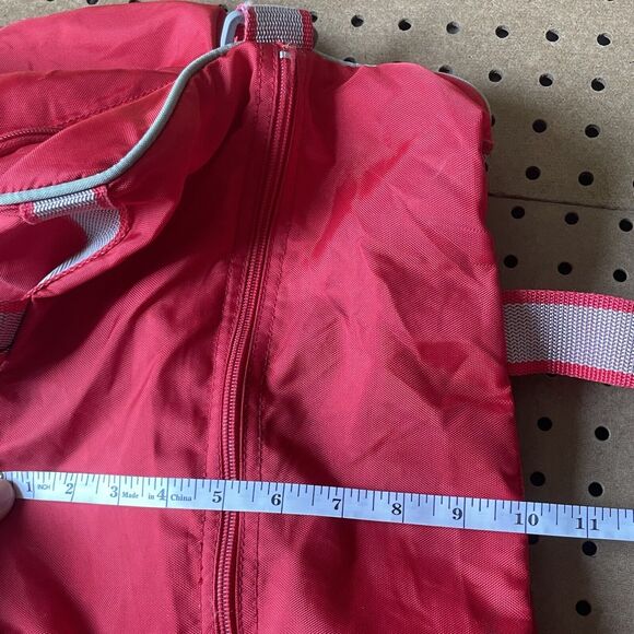 Nike Air Jordan Vintage 70s/80s Small Zippered Gym Duffle Bag Logo Red - Picture 10 of 10